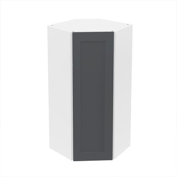 RTA - Grey Shaker - Diagonal Wall Cabinets | 24