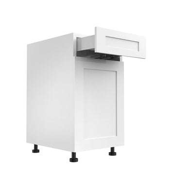 RTA - White Shaker - Single Door Base Cabinets | 18"W x 30"H x 23.8"D
