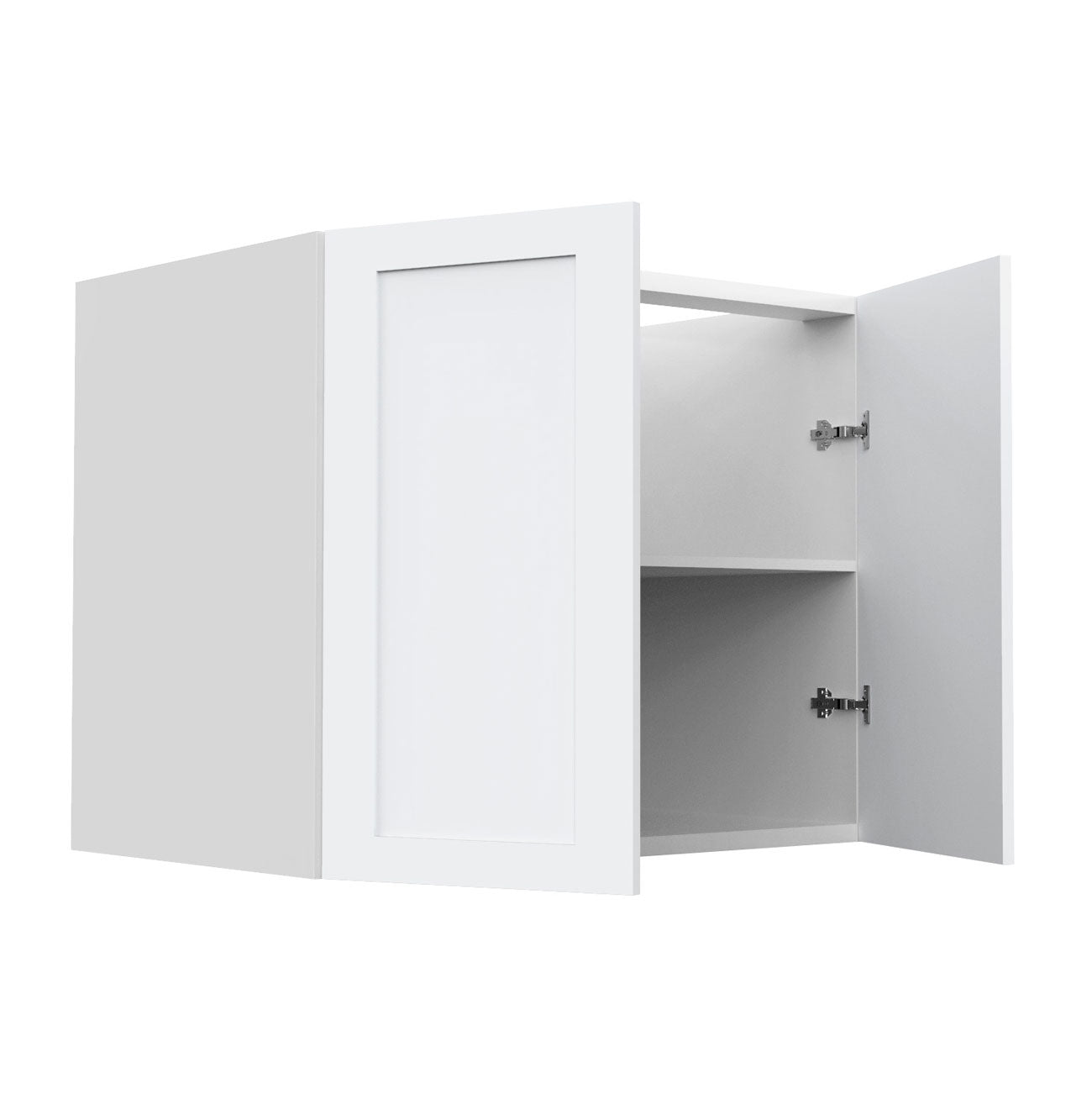 RTA - White Shaker - Full Height Double Door Base Cabinets | 36"W x 34.5"H x 24"D