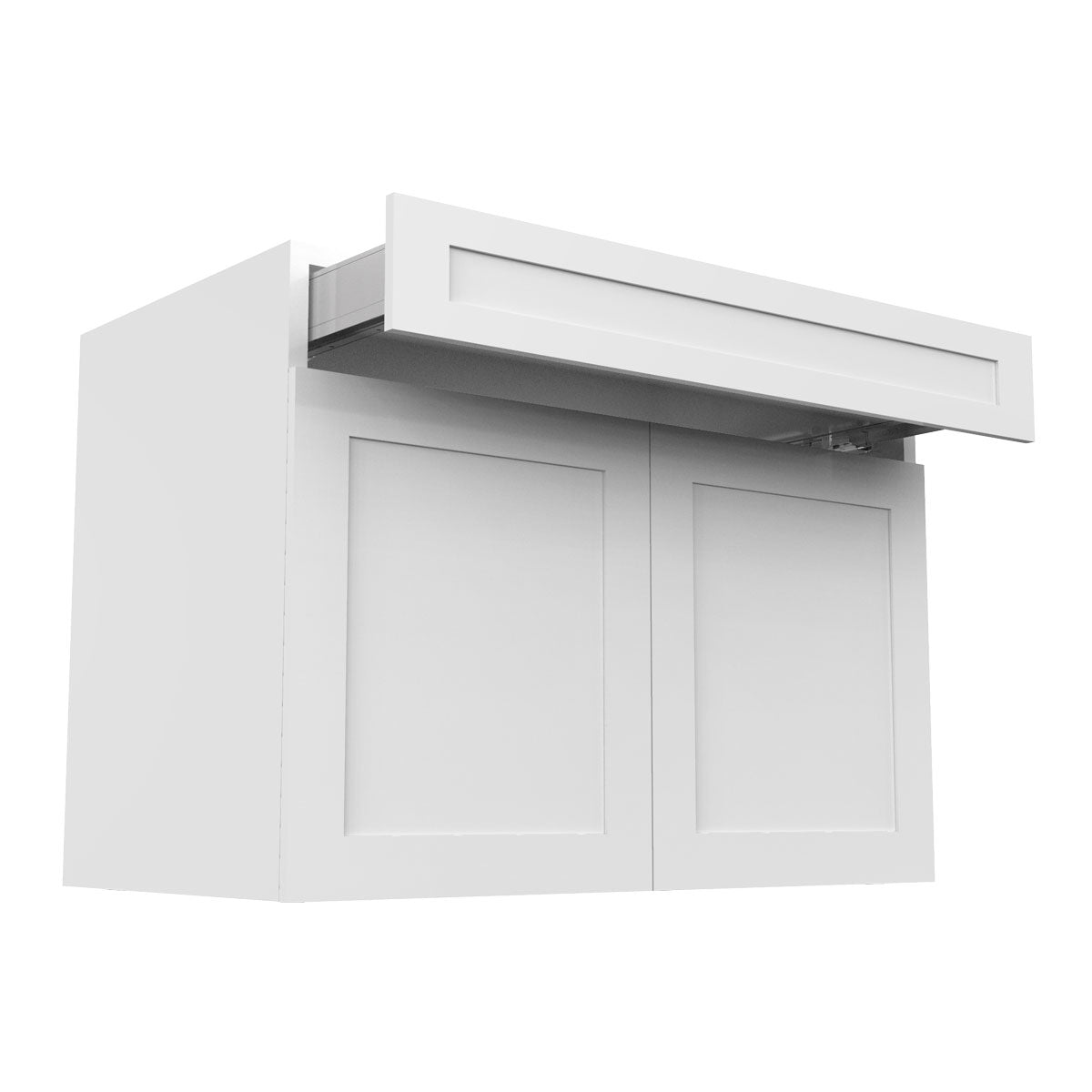 RTA - White Shaker - Double Door Base Cabinets | 42"W x 30"H x 23.8"D