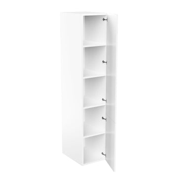 RTA - White Shaker - Single Door Tall Cabinets | 18