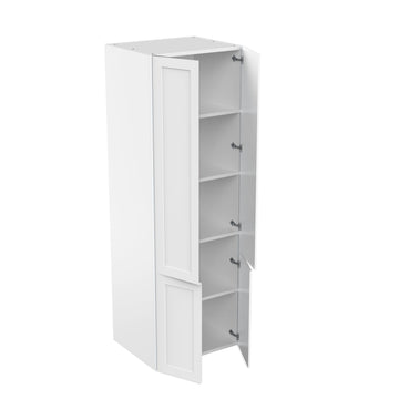 RTA - White Shaker - Double Door Tall Cabinets | 30"W x 90"H x 24"D