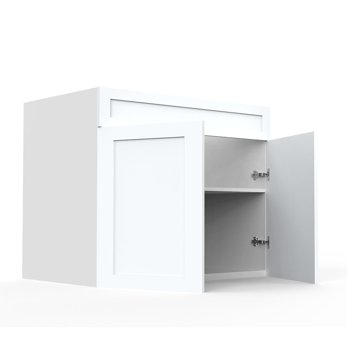 RTA - White Shaker - Sink Base Cabinets | 36"W x 34.5"H x 24"D