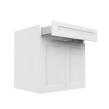 RTA - White Shaker - Double Door Vanity Cabinets | 30"W x 34.5"H x 21"D