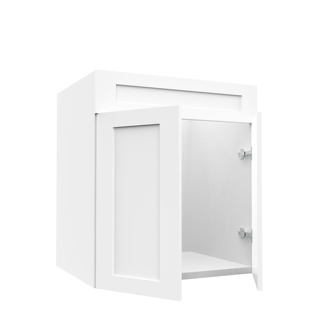 RTA - White Shaker - Sink Vanity Cabinets | 27"W x 30"H x 21"D