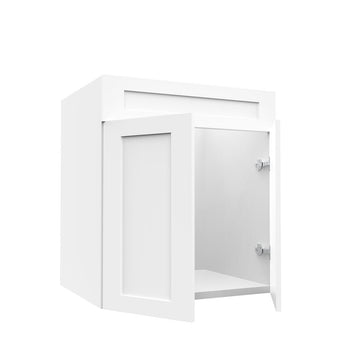 RTA - White Shaker - Sink Vanity Cabinets | 27"W x 34.5"H x 21"D