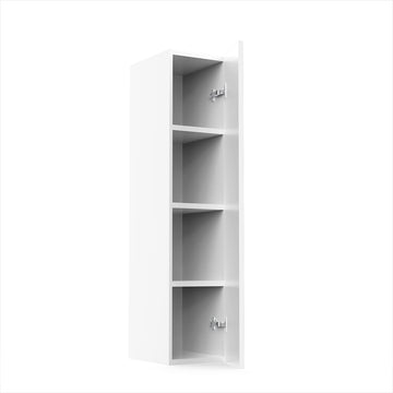 RTA - White Shaker - Single Door Wall Cabinets | 9"W x 42"H x 12"D
