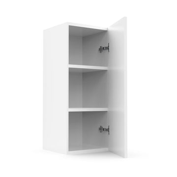 RTA - White Shaker - Single Door Wall Cabinets | 12"W x 30"H x 12"D