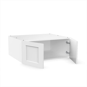 RTA - White Shaker - Double Door Refrigerator Wall Cabinets | 30