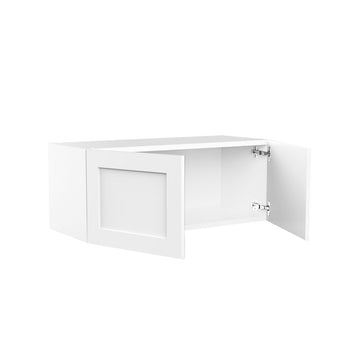 RTA - White Shaker - Double Door Wall Cabinets | 30"W x 12"H x 12"D