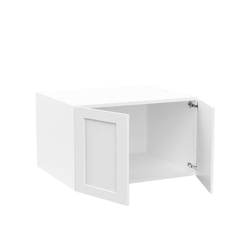 RTA - White Shaker - Double Door Refrigerator Wall Cabinets | 30
