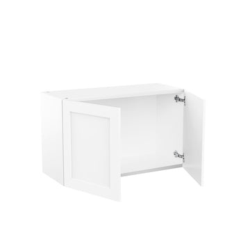 RTA - White Shaker - Double Door Wall Cabinets | 30"W x 18"H x 12"D