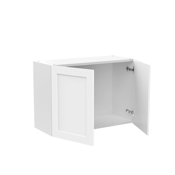 RTA - White Shaker - Double Door Wall Cabinets | 30"W x 21"H x 12"D