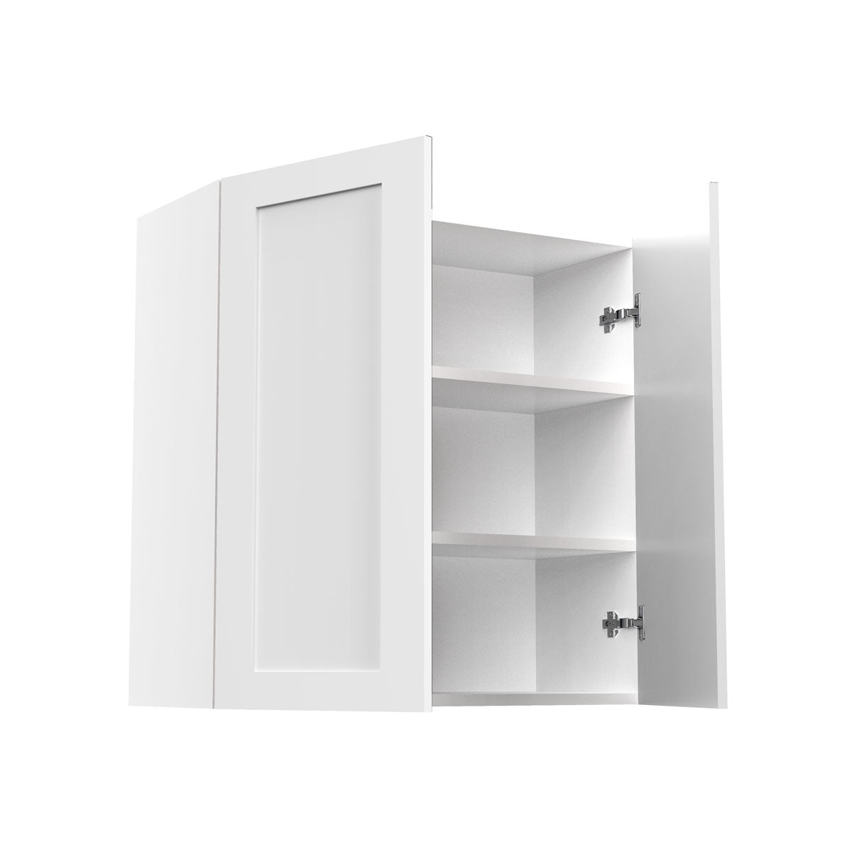 RTA - White Shaker - Double Door Wall Cabinets | 30"W x 30"H x 12"D