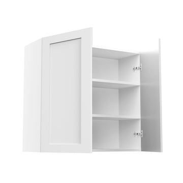 RTA - White Shaker - Double Door Wall Cabinets | 33"W x 30"H x 12"D