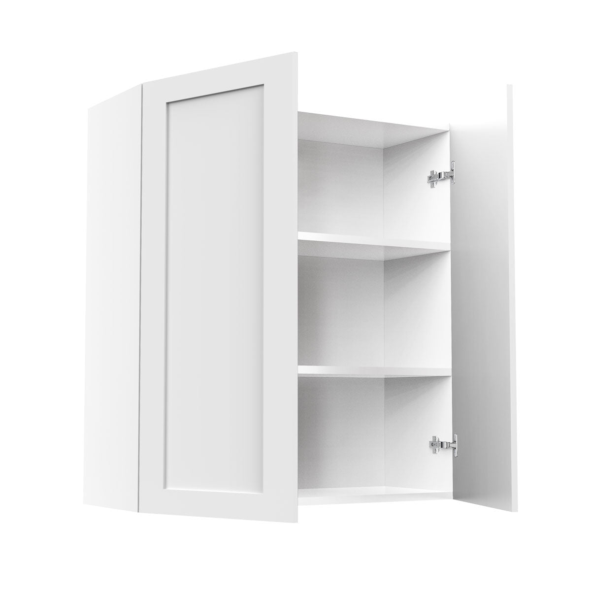 RTA - White Shaker - Double Door Wall Cabinets | 33"W x 36"H x 12"D