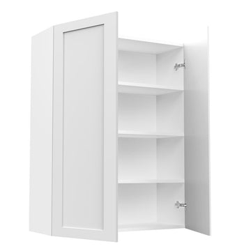 RTA - White Shaker - Double Door Wall Cabinets | 33"W x 42"H x 12"D
