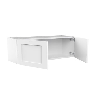 RTA - White Shaker - Double Door Wall Cabinets | 36"W x 12"H x 12"D