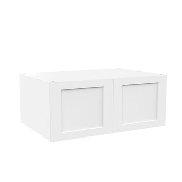 RTA - White Shaker - Double Door Refrigerator Wall Cabinets | 36