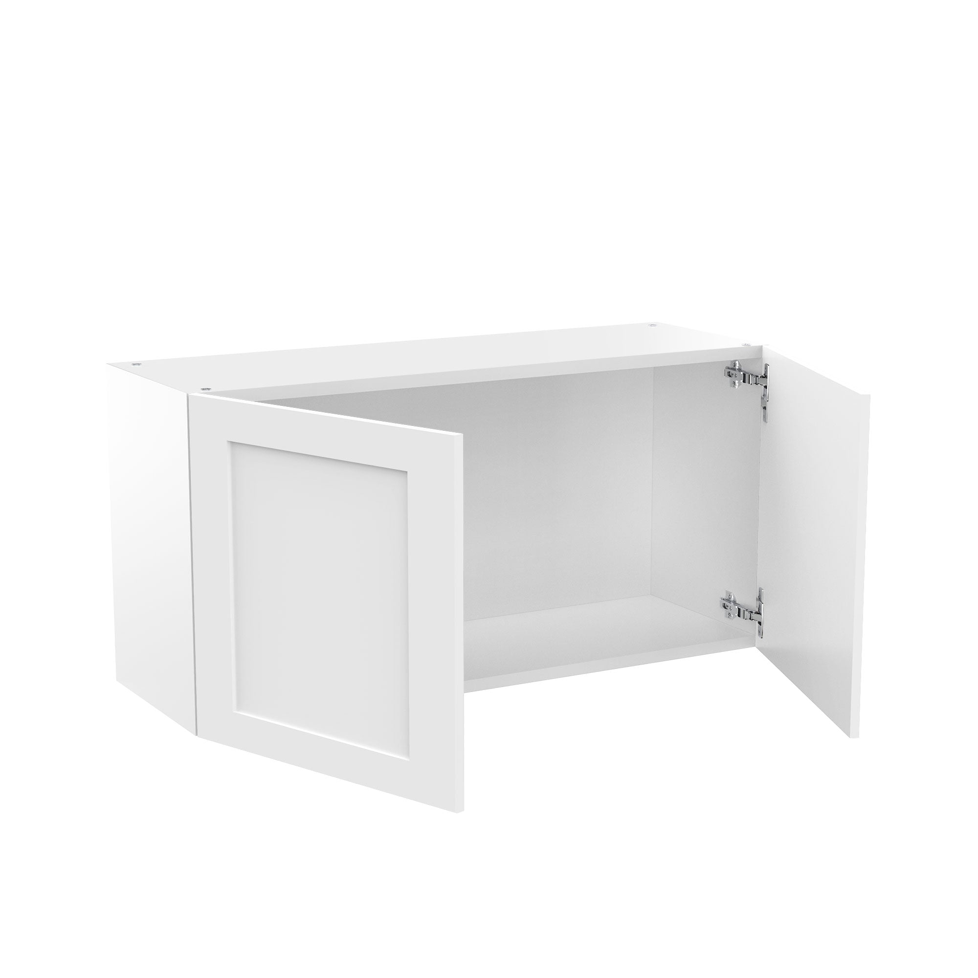RTA - White Shaker - Double Door Wall Cabinets | 36"W x 18"H x 12"D