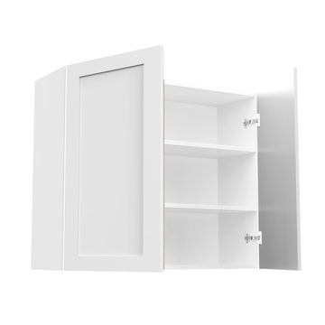 RTA - White Shaker - Double Door Wall Cabinets | 36"W x 30"H x 12"D