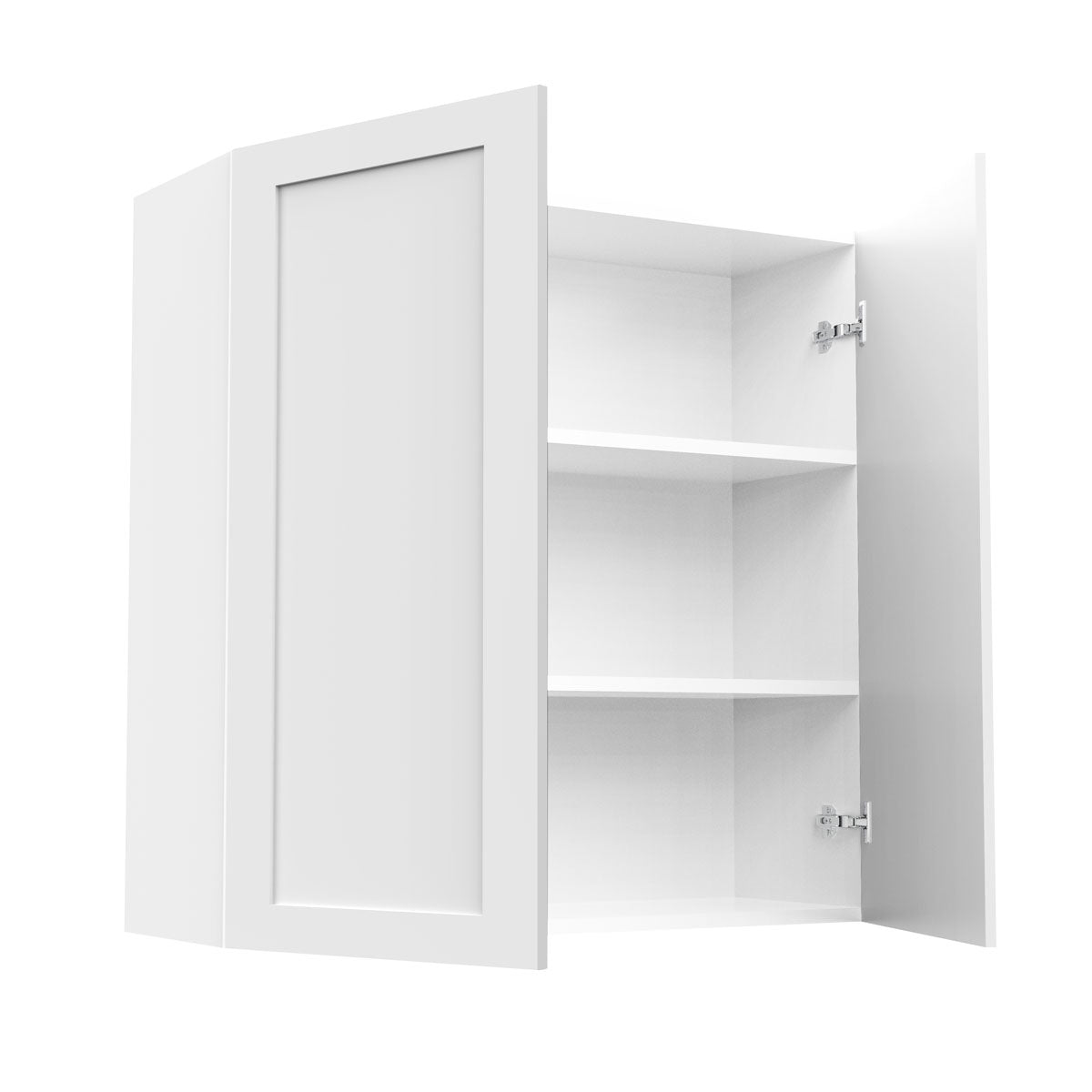RTA - White Shaker - Double Door Wall Cabinets | 36"W x 36"H x 12"D