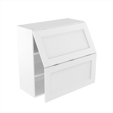 RTA - White Shaker - Bi-Fold Door Wall Cabinets | 30