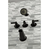 NuvoFusion Three Handle Tub And Shower Faucet