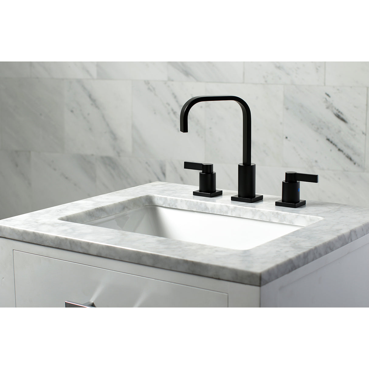 NuvoFusion Widespread Modern Bathroom Faucet