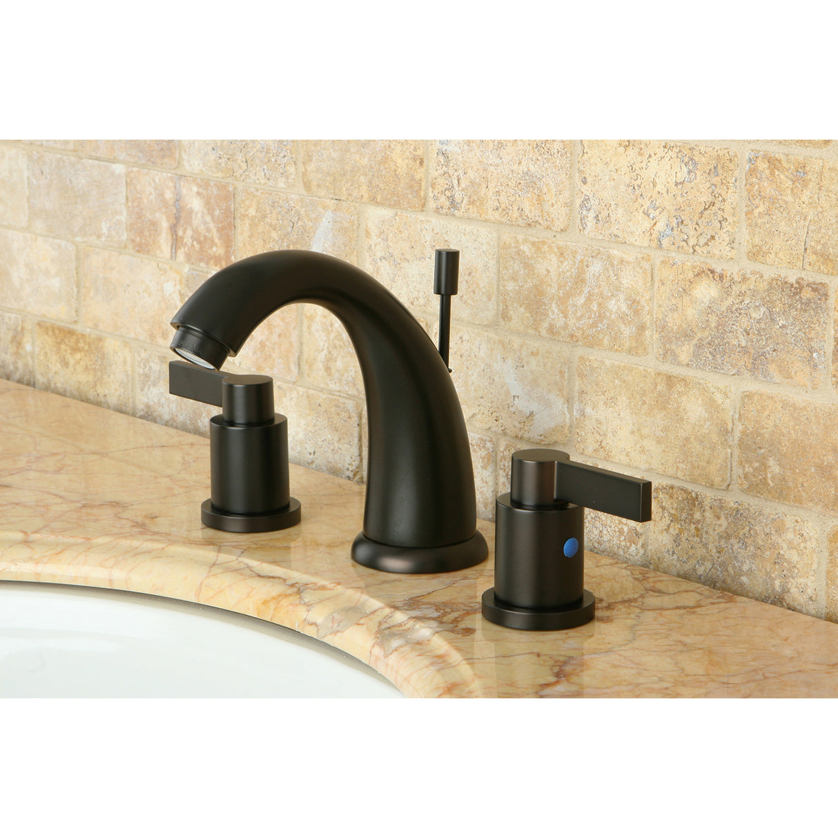 NuvoFusion 8 inch Modern Widespread Bathroom Faucet