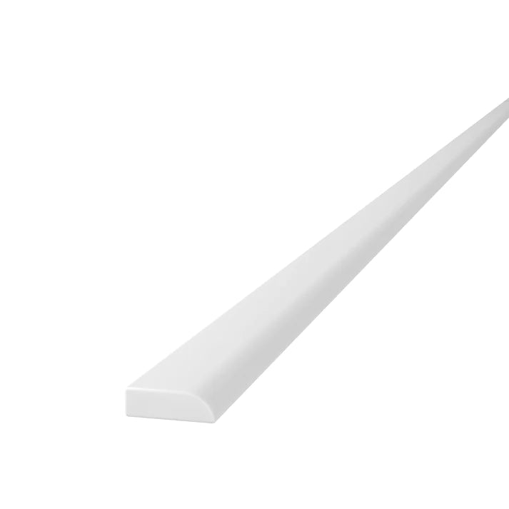 Scribe Moulding - 96"W x 1/4"H x 3/4"D - Aria White Shaker