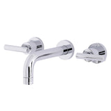 Manhattan 2-Handle 8 inch Wall Mount Bathroom Faucet