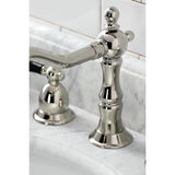 Widespread Bathroom Faucet w/ Brass Pop-Up