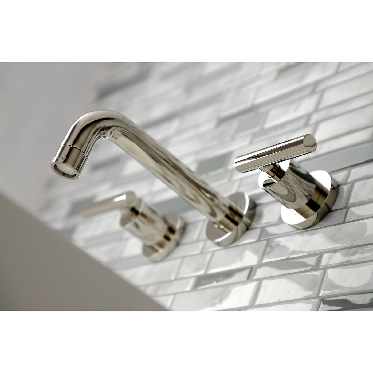 Manhattan 2-Handle 8 inch Wall Mount Bathroom Faucet