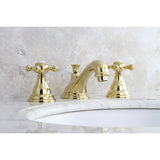 Royale 8" Deck Mount Widespread Bathroom Faucet W/ Dual Cross Handle