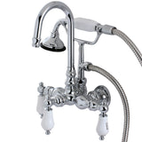 Vintage Clawfoot Tub Faucet With Hand Shower