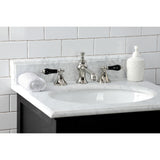 Widespread Traditional Bathroom Faucet with Brass Pop-Up