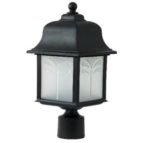 Orchid Style Decorative Outdoor Pole Fixtures - 1250Lm - 2700K - Frosted Lens - Fits 23W GU24 CFL (18W Lamp Included)