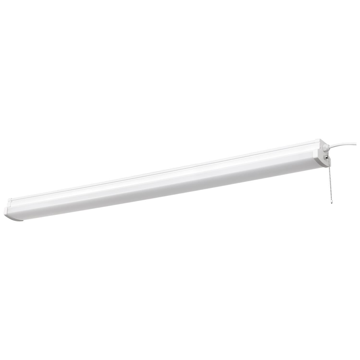 37W LED Linear Shop Light - 44.5-Inch - 4200Lm - 4000K - Plug-In - ETL Listed - IP65 - White Finish