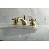 Restoration 8" Widespread Lavatory Faucet with Metal Cross Handle