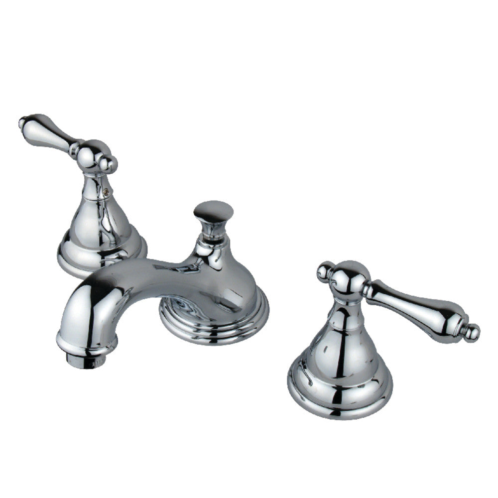 Royale Widespread Bathroom Faucet W/ Pop-Up Drain Assembly & Metal Lever Handles