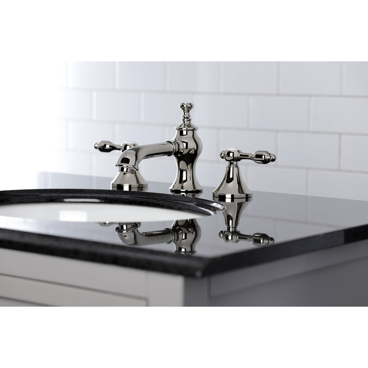 Tudor Widespread 8 Inch Bathroom Faucet