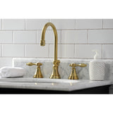 Tudor Widespread Bathroom Faucet W/ Brass Pop Up