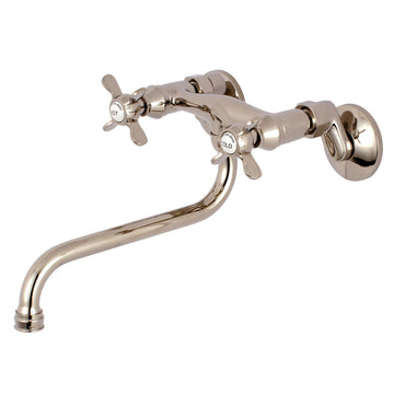 Essex Two Handle Wall Mount Bathroom Faucet W/ Two Hole Installation