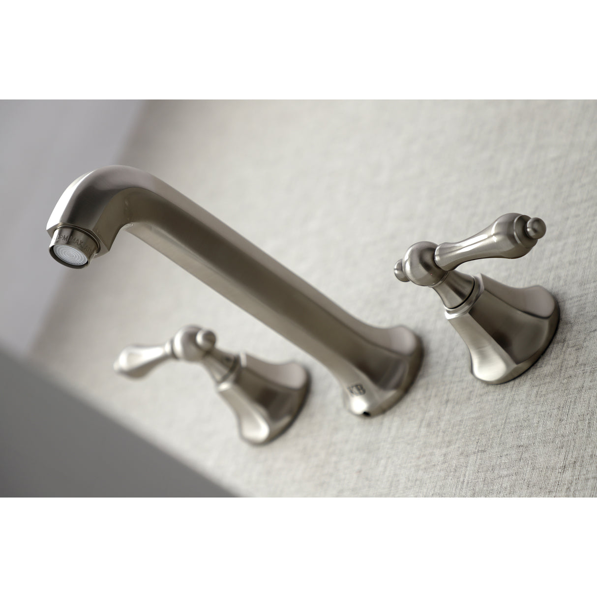 Metropolitan Two Handle Wall Mount Bathroom Faucet