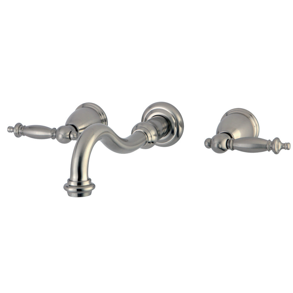 Templeton Two-handle 3-Hole Wall Mount Bathroom Sink Faucet