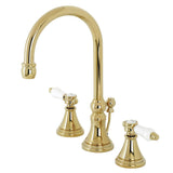 Bel Air Widespread Bathroom Faucet with Brass Pop Up - BUILDMYPLACE