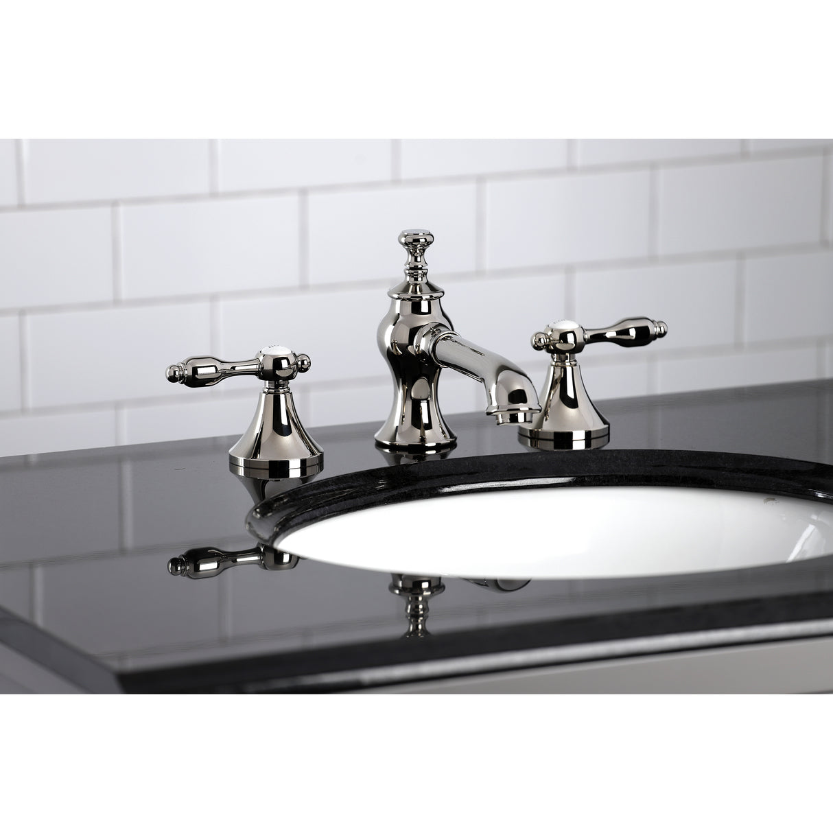 Tudor Widespread 8 Inch Bathroom Faucet