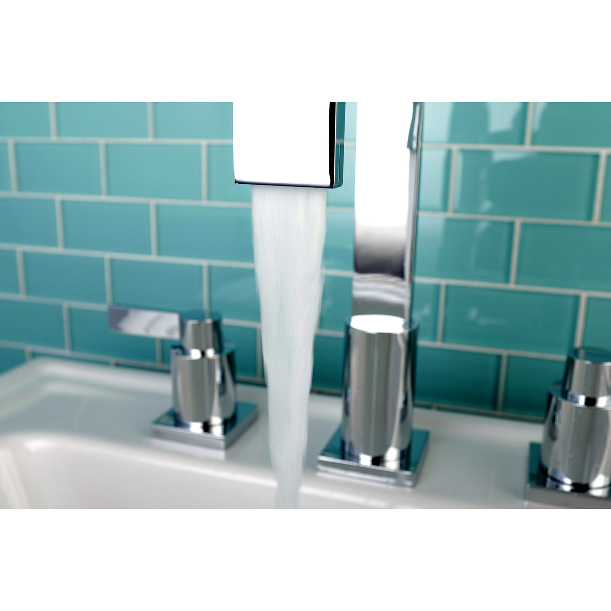 NuvoFusion Widespread Modern Bathroom Faucet