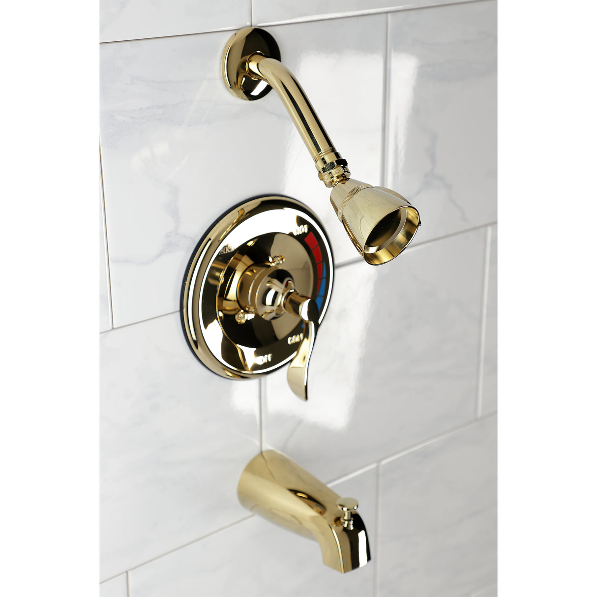 Tub and Shower Faucet In 7.1" Arm Reach Including Showerhead